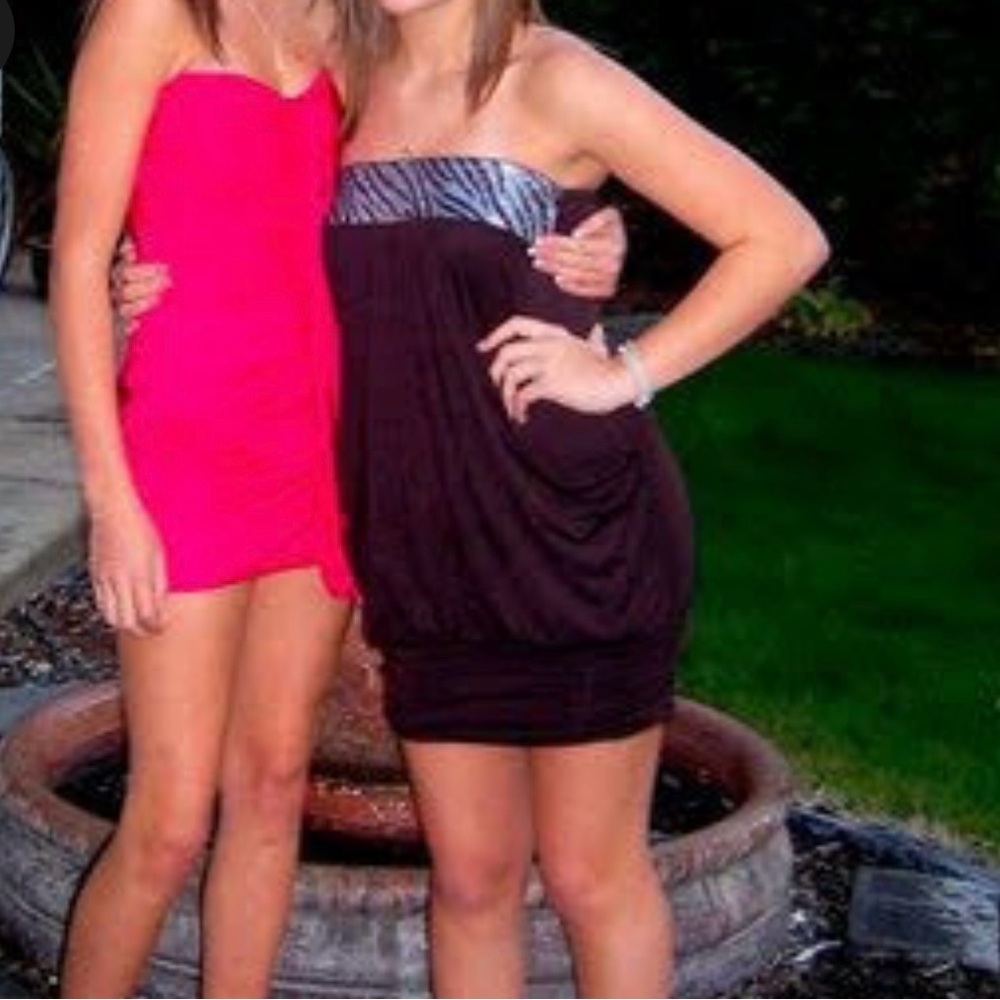 Elegant Pink Draped bodycon Dress